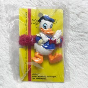 🔮 5/$25 Disney Vintage Hand Painted Donald‎ Duck Hair Tie